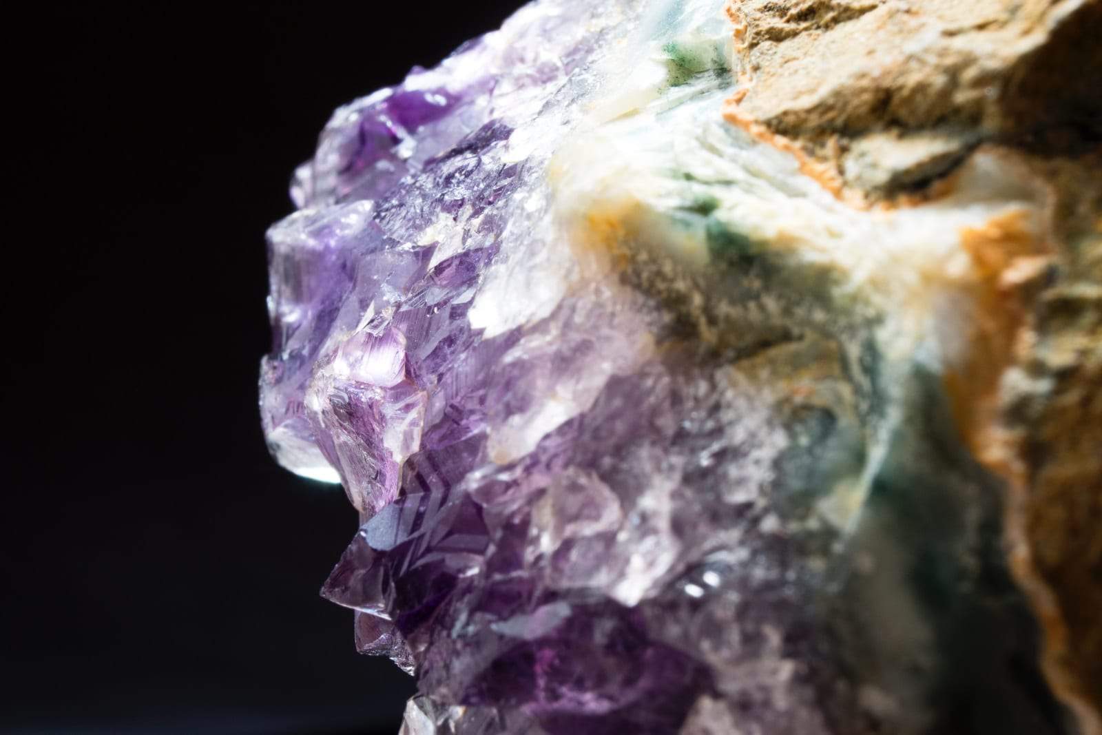 amethyst geode up close