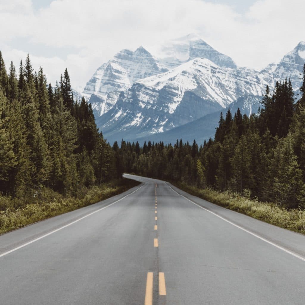 highway into the mountains