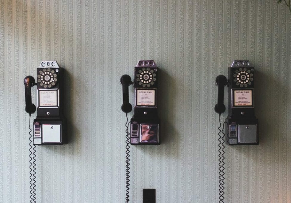 old fashioned phones on the wall #57